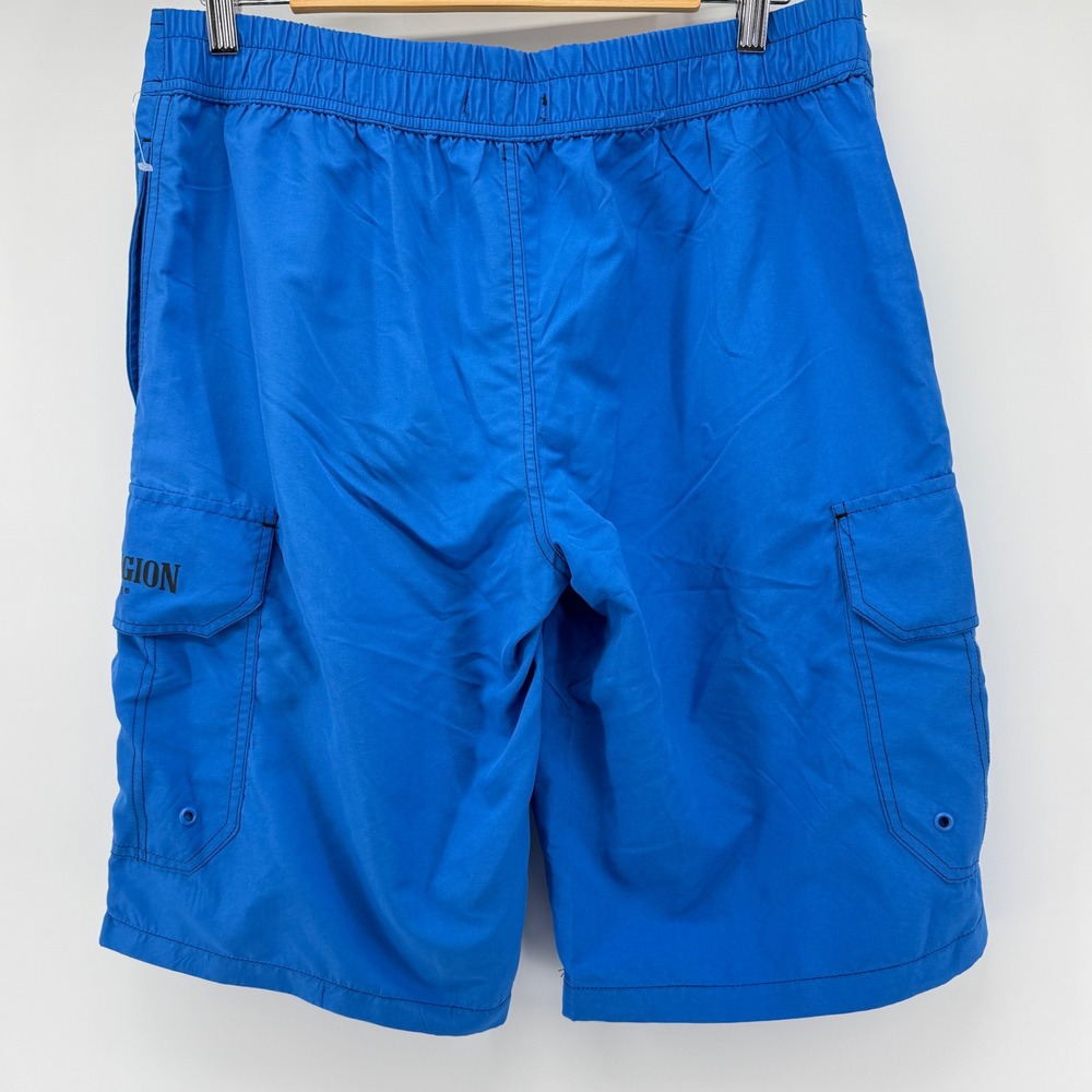 True‎ Religion Flap Pocket Cargo Board Shorts Mens Medium Swim Trunks Beach NWT - Picture 8 of 15